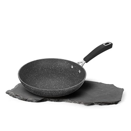 KASANOVA Padella New Petra Dark - Padella Antiaderente per Tutti i Piani Cottura - ø 28 cm