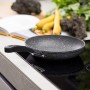 KASANOVA Padella New Petra Dark - Padella Antiaderente per Tutti i Piani Cottura - ø 28 cm