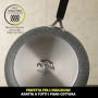 KASANOVA Padella New Petra Dark - Padella Antiaderente per Tutti i Piani Cottura - ø 28 cm