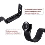 JEEZAO 4 Pezzi Supporto Asta per Tenda,Staffa Regolabile da Parete per Aste per Tende Diametro Entro 22mm con Vite (Nero)