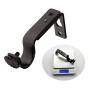 JEEZAO 4 Pezzi Supporto Asta per Tenda,Staffa Regolabile da Parete per Aste per Tende Diametro Entro 22mm con Vite (Nero)