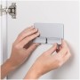 mDesign Organizer cucina autoadesivo AFFIXX – Portaoggetti da parete – Mensola cucina per carta stagnola, pellicola o sacche