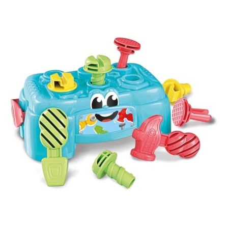 Clementoni 17042 Worbench - Banchetto Svita e Avvita, Gioco per bambini 10 / 36 mesi, Multicolore