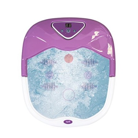 HoMedics Idromassaggiatore Plantare, Massaggiatore per Piedi con Controllo Riscaldamento, Schermo LED, Rulli di Acu-Nodi, Massag