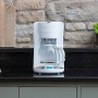Russell Hobbs Inspire Macchina del caffè Americano, 1100 W, 1.25 Litri, Cromato, Bianco