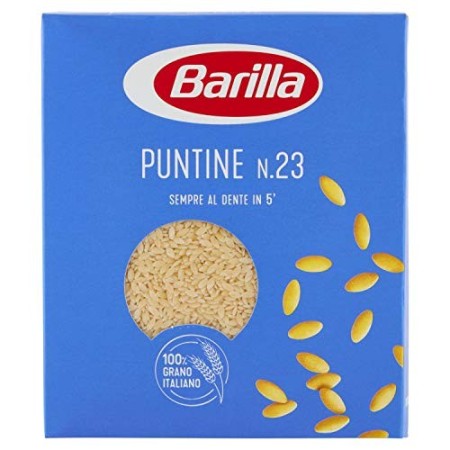 Barilla - Puntine, Pasta di Semola di Grano Duro n 23 - 6 pezzi da 500 g [3 kg]
