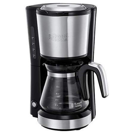 Russell Hobbs Macchina del Caffè Americano Compact Home, Caraffa in Vetro da 625 ml, corpo in Acciaio, 650W, 24210-56