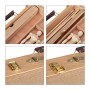 Relaxdays Valigetta Pittore, 22 pz,Set Disegno, Manichino, Tavolozza, Pennelli, Tela, Cavalletto, Colori,Legno, Tessuto, Acrilic