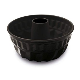 Guardini Gardenia, Stampo Budino con cono 23cm, Acciaio con rivestimento antiaderente, Colore nero