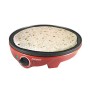 Beper Crepiera Elettrica, 1300 W, Plastica, Alluminio pressofuso, rinvestimento Antiaderente, Rosso/Nero