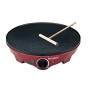 Beper Crepiera Elettrica, 1300 W, Plastica, Alluminio pressofuso, rinvestimento Antiaderente, Rosso/Nero