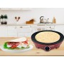 Beper Crepiera Elettrica, 1300 W, Plastica, Alluminio pressofuso, rinvestimento Antiaderente, Rosso/Nero