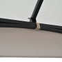 Outsunny Elegante Gazebo da Giardino con Tettuccio Traspirante Metallo e Poliestere 3x3M Beige