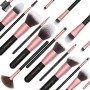 Pennelli Make Up EmaxDesign Set di 18 Pennelli per il Trucco Professionali fondotinta fard cipria creme liquido Spazzole Viso Om