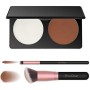 Pennelli Make Up EmaxDesign Set di 18 Pennelli per il Trucco Professionali fondotinta fard cipria creme liquido Spazzole Viso Om