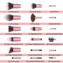 Pennelli Make Up EmaxDesign Set di 18 Pennelli per il Trucco Professionali fondotinta fard cipria creme liquido Spazzole Viso Om