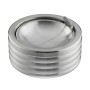 Relaxdays, Argento Posacenere Antivento, Coperchio Ribaltabile, per Interni e Esterni, Acciaio Inox, HxD: 5,5x11,5