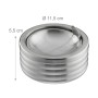 Relaxdays, Argento Posacenere Antivento, Coperchio Ribaltabile, per Interni e Esterni, Acciaio Inox, HxD: 5,5x11,5