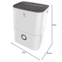 Electrolux EXD16DN4W AmbiFlex Deumidificatori, 430W, 16 Litri, Bianco