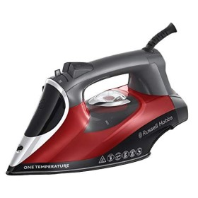 Russell Hobbs 25090-56 Ferro da Stiro One Temperature, Piastra in Ceramica, 2600 W, 0.35 Litri, Plastica, Rosso