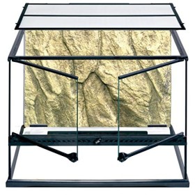 Exo Terra PT2610 Terrario in Vetro 60X45X45 Cm Inclusa Parete Posteriore