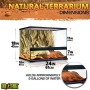 Exo Terra PT2610 Terrario in Vetro per Rettili 60X45Xh45 Cm con Parete Posteriore