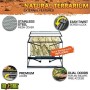 Exo Terra PT2610 Terrario in Vetro per Rettili 60X45Xh45 Cm con Parete Posteriore