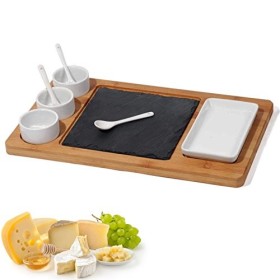 MK-Bamboo Dublin Chip & Dip Set (9 pezzi) Bambù, 1