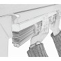 Deco Company 23-3042 Veneziane con Morsetto, Alluminio, Argento, 50 x 130 cm