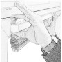 Deco Company 23-3042 Veneziane con Morsetto, Alluminio, Argento, 50 x 130 cm