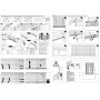 Deco Company 23-3042 Veneziane con Morsetto, Alluminio, Argento, 50 x 130 cm