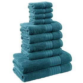 Dreamscene morbido asciugamani Set Regalo, Cotone, Foglia, 10 pezzi