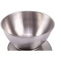 EXZACT Bilance da Cucina/Bilancia Elettronica ad Alta Precisione con Ampio Display in Acciaio Inossidabile con Ciotola per Mesco