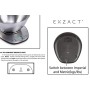EXZACT Bilance da Cucina/Bilancia Elettronica ad Alta Precisione con Ampio Display in Acciaio Inossidabile con Ciotola per Mesco
