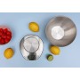 EXZACT Bilance da Cucina/Bilancia Elettronica ad Alta Precisione con Ampio Display in Acciaio Inossidabile con Ciotola per Mesco