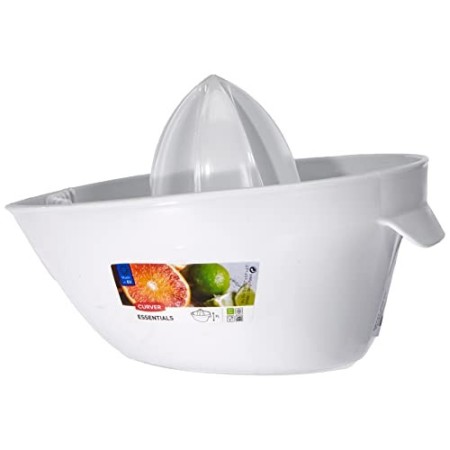 Curver 221944 Spremiagrumi con recipiente in polipropilene, 17.8 x 15,2 x 11.6 cm, colore: bianco