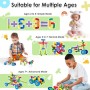 Onshine 72 Pezzi Giocattolo Puzzle Mattoncini per Costruzioni Educativi per Bambini 3 anni