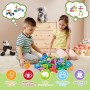 Onshine 72 Pezzi Giocattolo Puzzle Mattoncini per Costruzioni Educativi per Bambini 3 anni