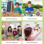 Onshine 72 Pezzi Giocattolo Puzzle Mattoncini per Costruzioni Educativi per Bambini 3 anni