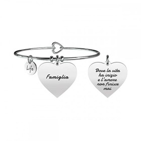 Kidult Bracciale Donna Famiglia in Acciaio Rigido