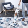 Rowenta RY7557 Clean & Steam Scopa Lavapavimenti a Vapore, Aspira e Igienizza Contemporaneamente, Elimina Germi e Batteri, 1.700