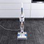 Rowenta RY7557 Clean & Steam Scopa Lavapavimenti a Vapore, Aspira e Igienizza Contemporaneamente, Elimina Germi e Batteri, 1.700