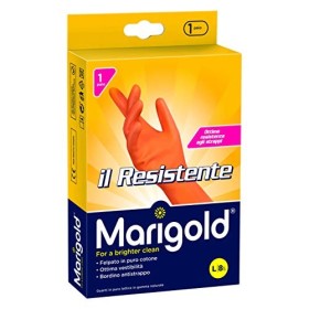 Marigold 145682 Guanto Il Resistente, massima elasticità e resistenza, doppio strato di lattice, felpato in puro cotone, manica