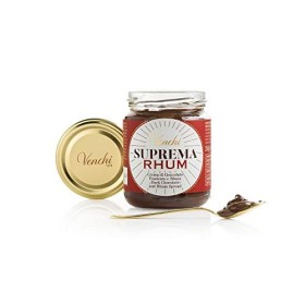 Crema Spalmabile al Cioccolato Suprema Fondente al Rhum 250g - Senza Glutine, Grassi Idrogenati, Olio di Palma o Conservanti
