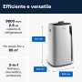 De'Longhi Pac EL92 Silent, 50 W, 1 Decibel, Plastica, Bianco e Nero