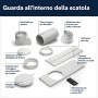 De'Longhi Pac EL92 Silent, 50 W, 1 Decibel, Plastica, Bianco e Nero