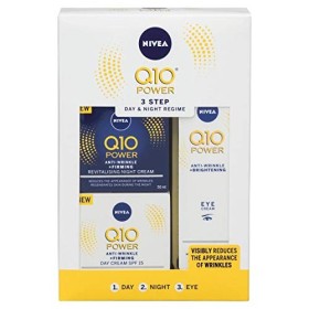 NIVEA Q10 Power Regime, confezione regalo anti-rughe, con 3 prodotti NIVEA Power, regalo per donne e donne, rivitalizzante e ras