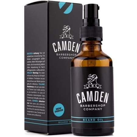 Olio da barba "ORIGINAL" di Camden Barbershop Company ● cura per la barba naturale ● rinfrescante e ammorbidente ● 50 ml