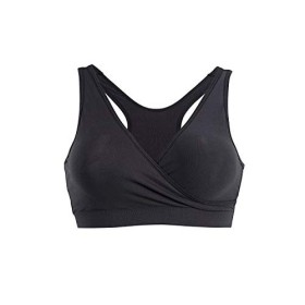 medela Reggiseno da notte - maternità e allattamento al seno - senza ferretto Donna, Nero, 95 D (Taglia produttore: L)