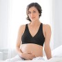 medela Reggiseno da notte - maternità e allattamento al seno - senza ferretto Donna, Nero, 95 D (Taglia produttore: L)